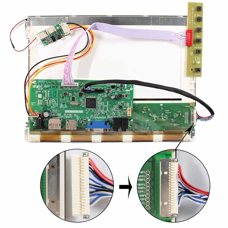 FanyiTek 10.4 inch 800x600 4:3 TFT LCD Screen and DP