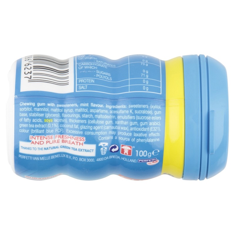 Mentos Gum Pure Fresh, fresh mint (Pack of 6, 50-Piece)