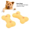 20pcs Rubber Dog Squeaky Bone Toy Teeth Cleaning Dog Bone