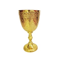 bona fide Brass Hand Crafted,wine chalice cups, golden goblet