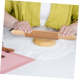 HOLIDYOYO Pasta Rolling Pin Spaghetti Pasta Cutting Tool Tagliatelle Pasta Maker Pasta Tools Pasta Wheel Wood
