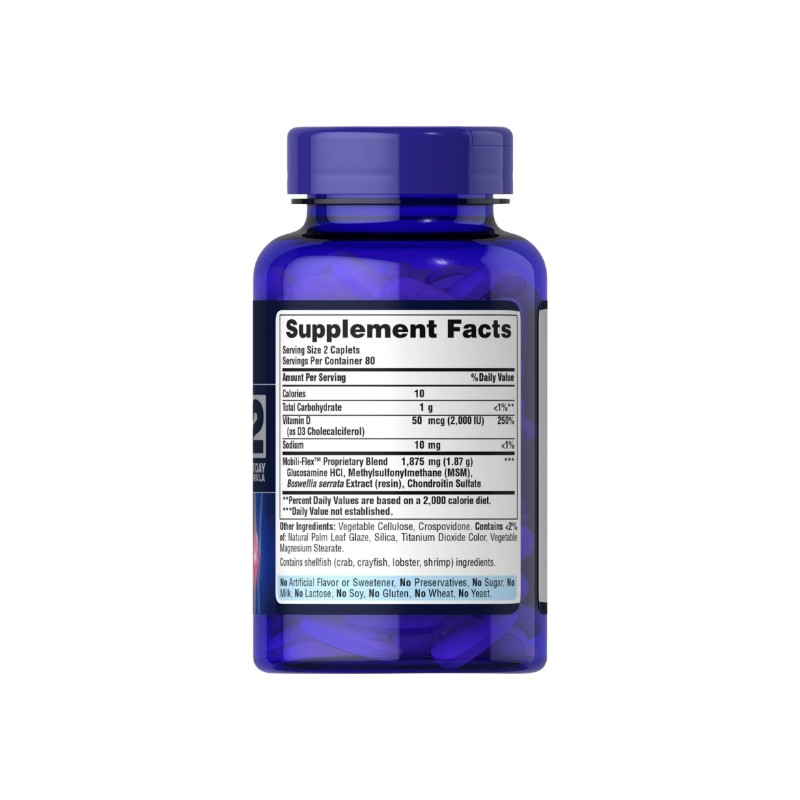 Puritan's Pride Advanced Glucosamine Chondroitin with Vitamin D3-160 Caplets