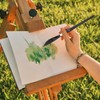 4PCS Watercolour Brushes,Dagger Brush,Striping Brushes Long Liner for Acrylic Oil
