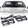 XRIDONSEN White 2 in 1 Dash Emergency Strobe Lights Front/Rear