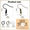 TOAOB 600pcs Earring Hooks Ear Wire Hooks Black Bronze Earring