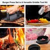 POLIGO 5PCS Smash Burger Press Kit - 4 in 1