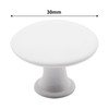 SWZHAI 16 Pcs White Cabinet Knobs, Round Dresser Knob Kitchen