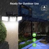 Outdoor Motion Sensor Light Solar Powered 3 Adjustable Heads IP65