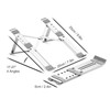 Foldable Laptop Stand Portable Ergonomic Tablet Holder Riser Adjustable Height