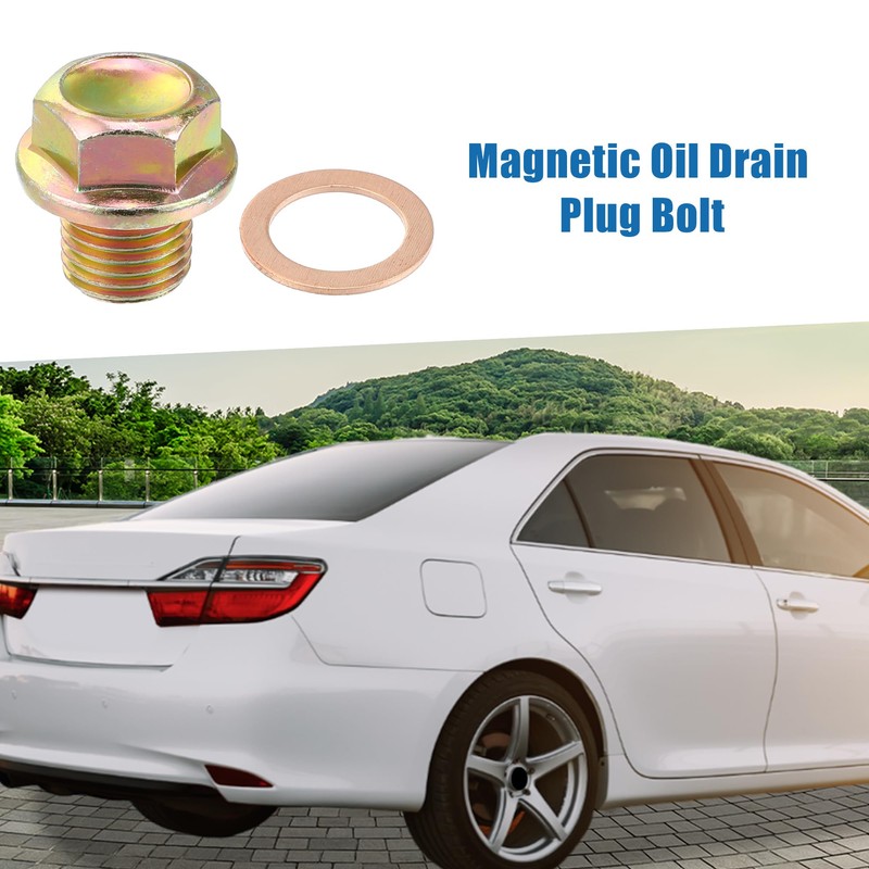 A ABSOPRO Magnetic Oil Drain Plug Bolt for Honda M14x1.5