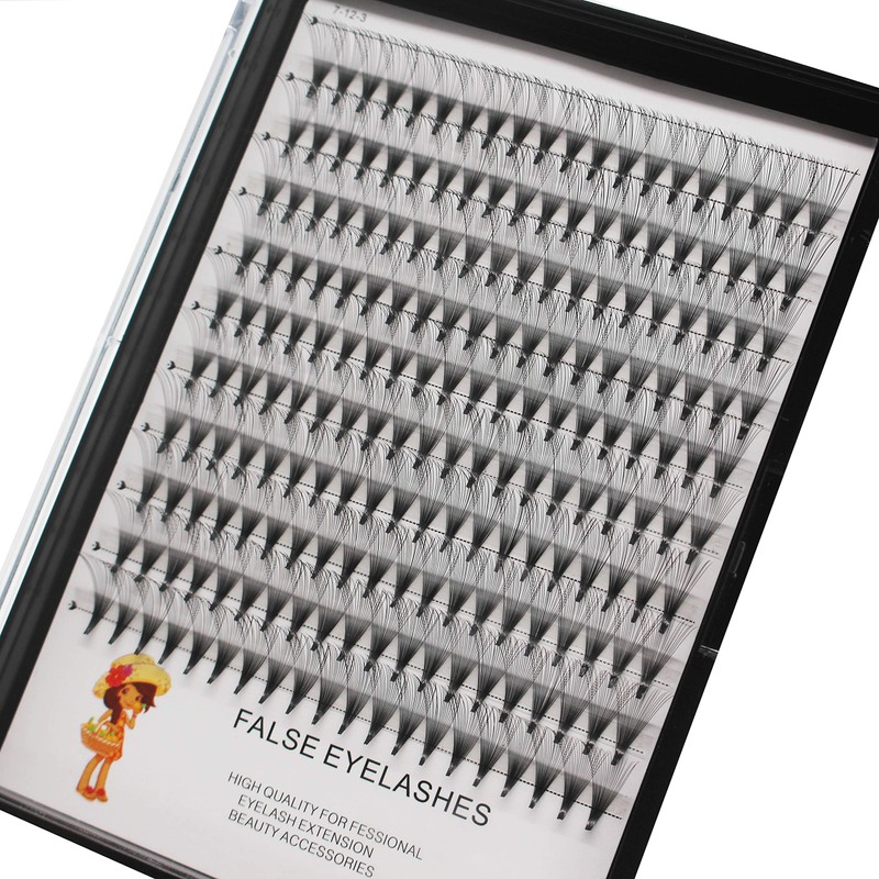 Bodermincer 200pcs 20D Premade Volume Fans Eye Lashes Extensions Thickness