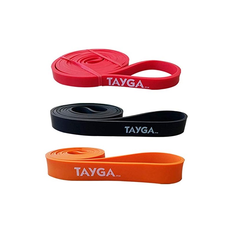 Tayga Set 3 Bandas Resistencia largas Power Loops Pull ups