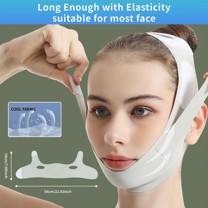 Correa De Barbilla Para Dormir, Estiramiento Facial,