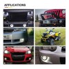 Par 4'' Faros Led Niebla Ojos Ángel Para Wrangler Y