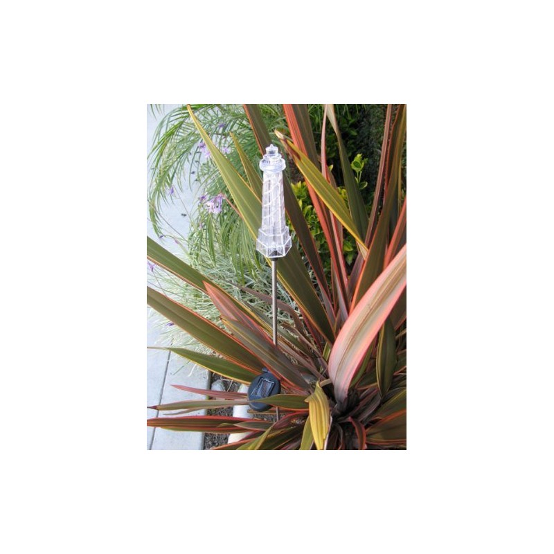 Solaration 1028 Solar Powered Lighthouse Garden Stake Light for Outdoor
