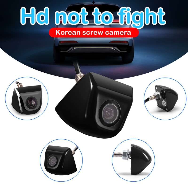 jeseny 1 Pack Car HD Backup Camera, IP69 Waterproof Night