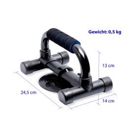 DUOMAXWIN Push Up Handles - Non-Slip Coating - Push Up Bars Made of Solid Metal - Pushup Handles and Push Up Stand - Fitness Calisthenics Equipment for Home and Outdoor Use