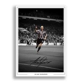 Alan Shearer Signed Photo Newcastle United 0oster Print Autograph Framed Display Memorabilia Gift (A4 poster only)