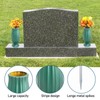 Grave Vase, Pack of 2 Cemetery Vase with Ground Spike,