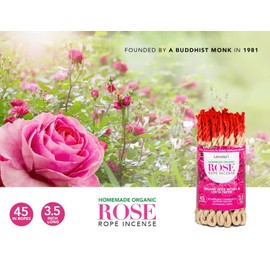 Lamatar1  Rose Rope Incense 45 in ropes Hand- Made in Nepal