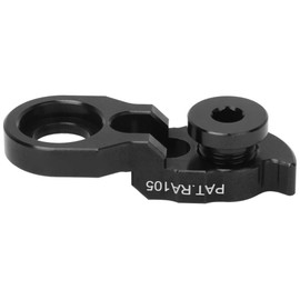 Syrisora ​​Risk Bicycle Rear Derailleur Hanger Extension, Bicycle Frame Rear Hook Extension for 34T-52T (Black)