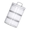 ULTECHNOVO 1Set Stackable Fresh Keeping Bowls for Salad and Grain