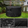 QH.HOME Fire Pit Cover Round Super Waterproof, 48" D X