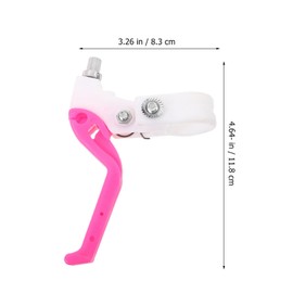VOSAREA 1 Pair Brake Levers | Children's Bicycle Brake Lever Set | Bicycle Handle Brakes Children Bicycle Brake Lever Accessories, Rosy