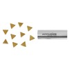 Accusize Industrial Tools Tpg221 Tin Coated Carbide Inserts, 10 Pcs/Box,