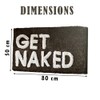 PaMeer Get Naked Bath Mat, Ultra Soft Bathroom Rug, Funny