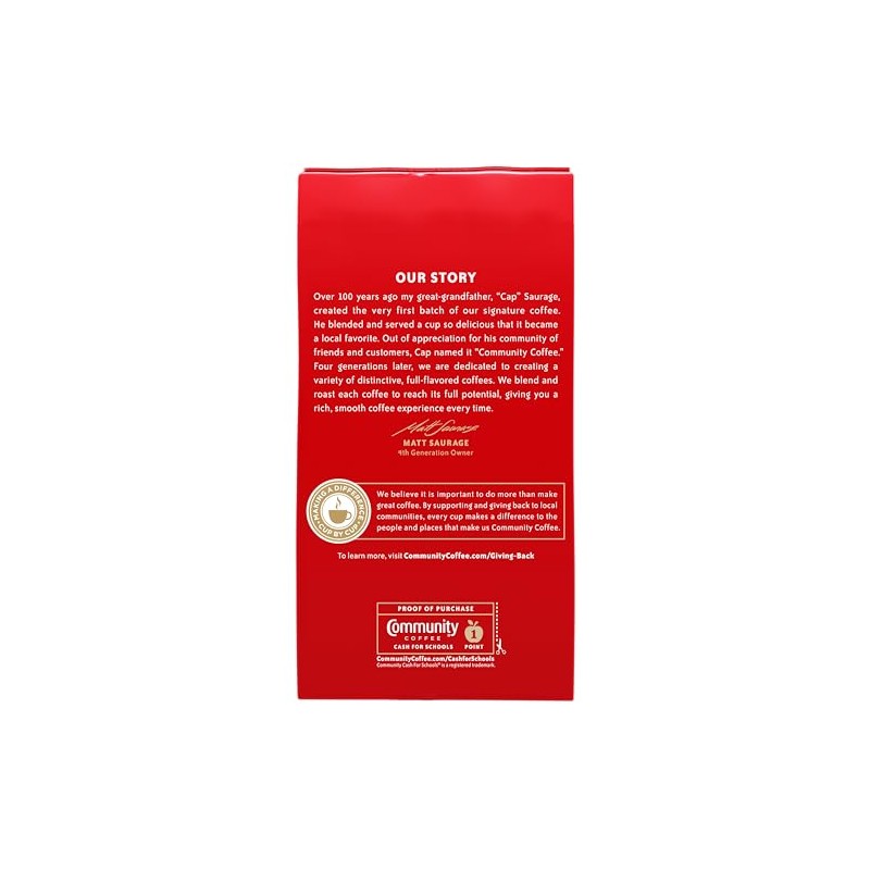 Community Coffee Coffee and Chicory Blend 16 Ounce, Medium Dark