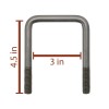 Extreme Max 3006.7124 Vertical Pontoon Bunk Bolster L-Bracket - Set