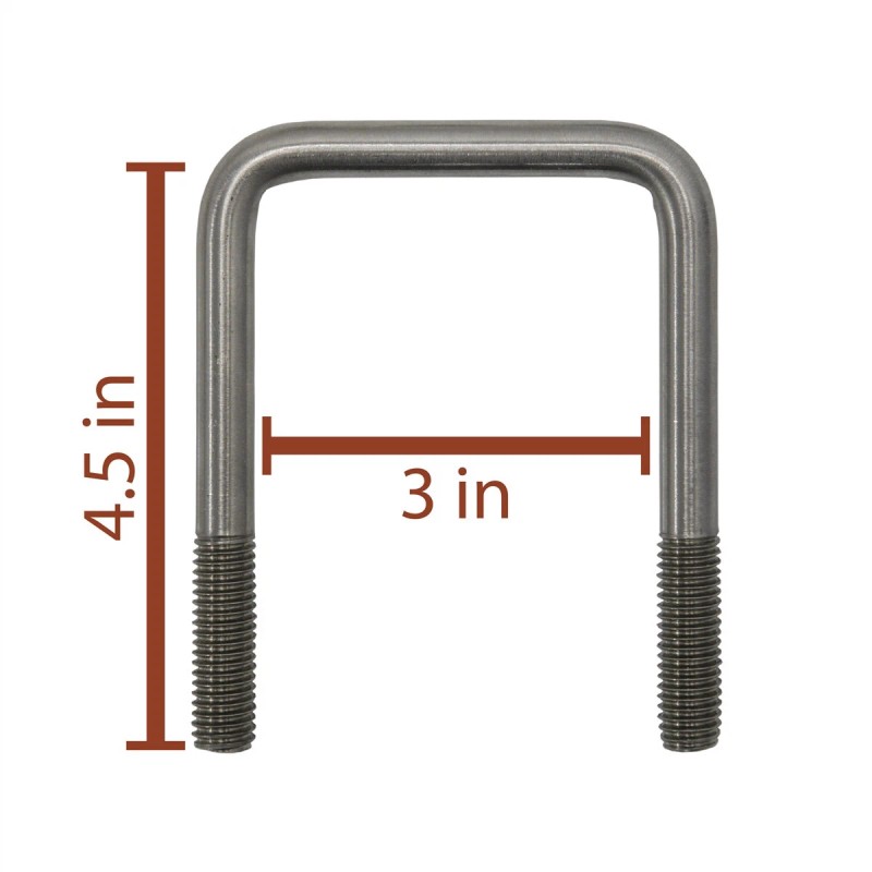 Extreme Max 3006.7124 Vertical Pontoon Bunk Bolster L-Bracket - Set