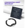 Richsteel Husband’s Infinity Knot Bracelet – 316L Cuban Chain, Hypoallergenic
