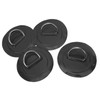 4 Pcs Inflatable Boat DRing Pad Patch PVC Durable Marine