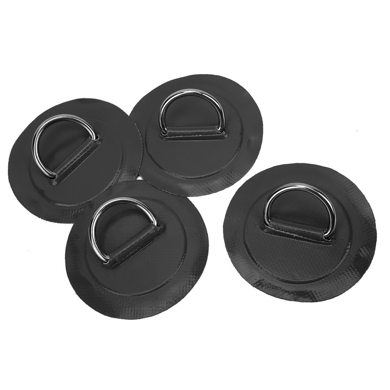 4 Pcs Inflatable Boat DRing Pad Patch PVC Durable Marine