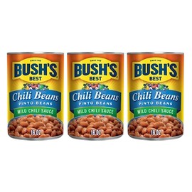 Bush's Best Mild Chili Beans - Pinto, 16 OZ (Pack of 3)