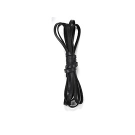 Black Leather Cord Faux Leather Cord Flat Leather Cord Leather String for Crafts Jewelry Making, 10mm*2m
