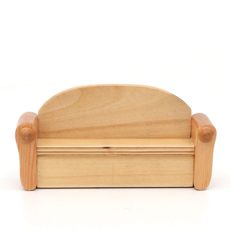 Dekohelden24 Wooden Incense Figurine Grandma and Grandpa on Sofa, Dimensions