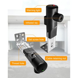 Garage Door Sensor, GSTB-R STB-BL Safety Sensors Fit for Genie Garage Door Openers Made After 1993, Garage Door Safety Beams Kit Includes Two Sensors (Receiving and Sending)
