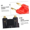 ORFOFE 10pcs Gold Plated Dual Banana Plug Connectors for Audio