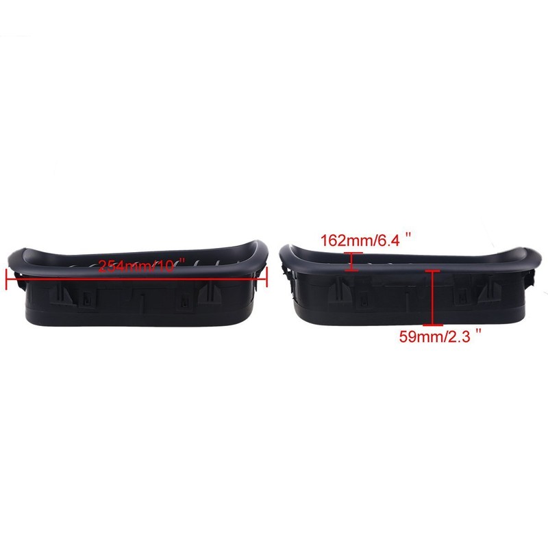 PAIR OF GRILLES WITH MATT BLACK KIDNEY FRONT GRILLES