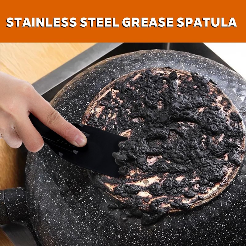 DOPENSPI 8PCS Plastic Putty Knife Scraper, 2 Inch Black Flexible