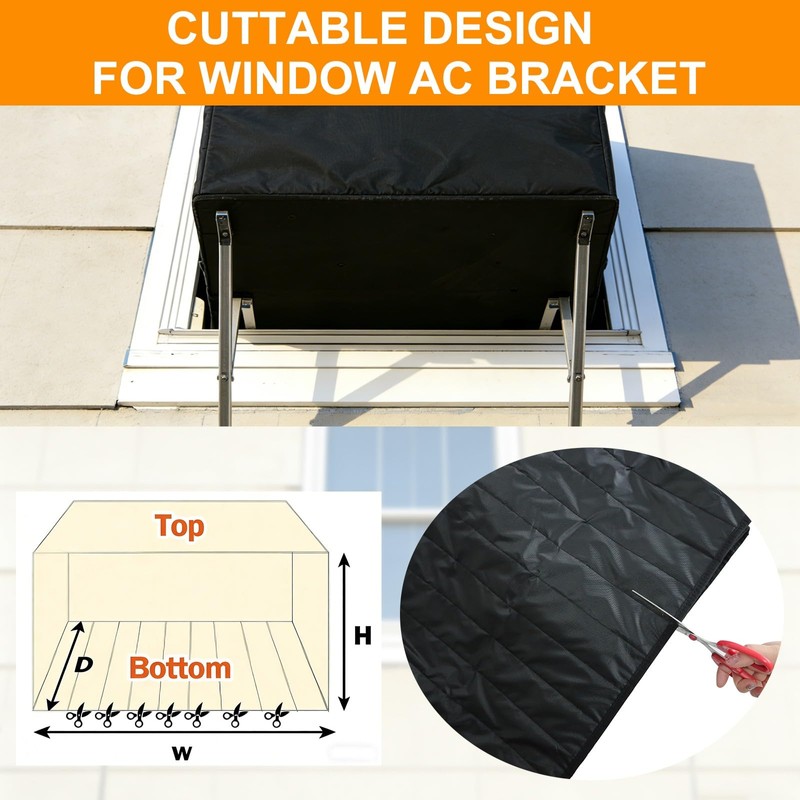 Demao Winter AC Covers for Outside, Air Conditioner Cover for