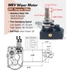 Boat Wiper Motor 12V 2.5" Shaft 110 Degree - MRV