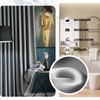 RoomDarkning Room Divider Curtains with Ceiling Track, 95% Blackout Heavy