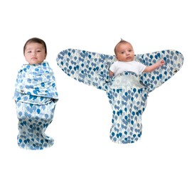 Norani Baby Snugababe Swaddle Pod for Newborns – Secure Arm Inserts Prevent Escape, Easy-Zip for Diaper Changes, Award-Winning Best Sleep Solution, Cherry Blossoms Design