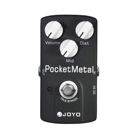 JOYO Metal Distortion Pedal Huge Distortion with Mid Knob for Electric Guitar Effect - True Bypass (Pocket Metal JF-35)