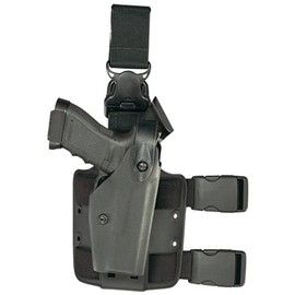 Safariland 6005 Black Colt 1911 SLS Hood Quick Release Leg Harness Tactical Gun Holster