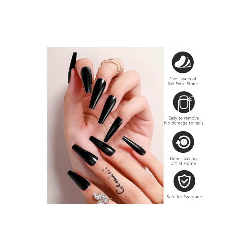 Pegatinas de Uñas, Full Cover Nail Stickers Calcomanías | Color